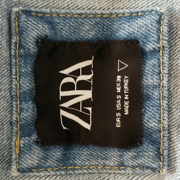Zara Printed Critical Thinker Denim Jacket, Size S - Picture 15 of 16